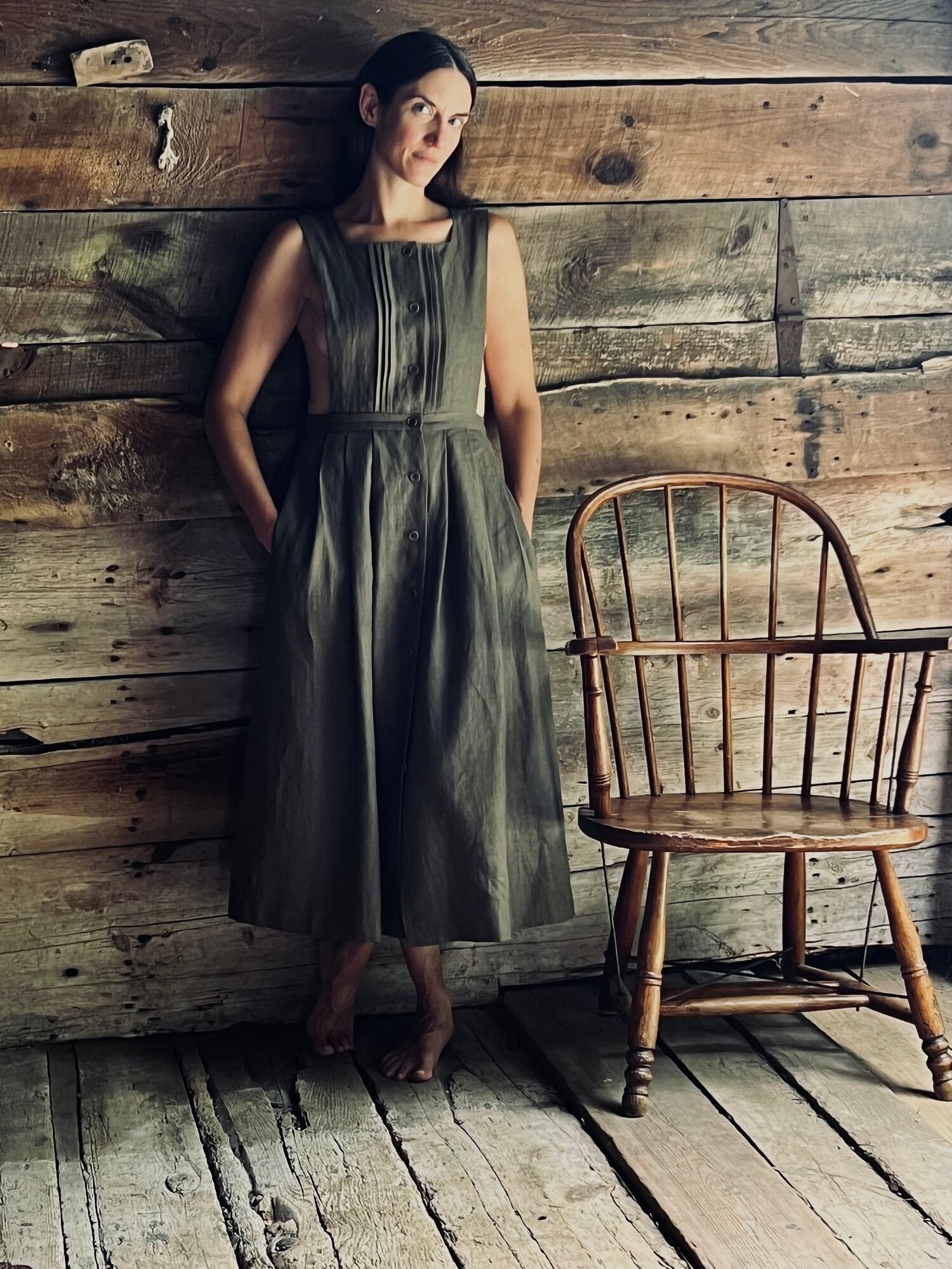 The Apron Dress in Linen