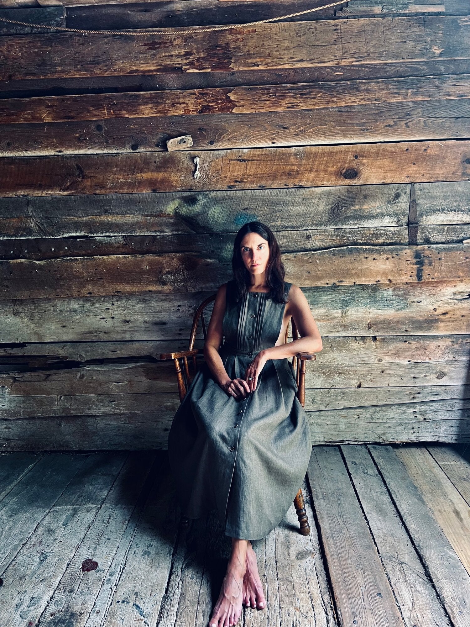The Apron Dress in Linen
