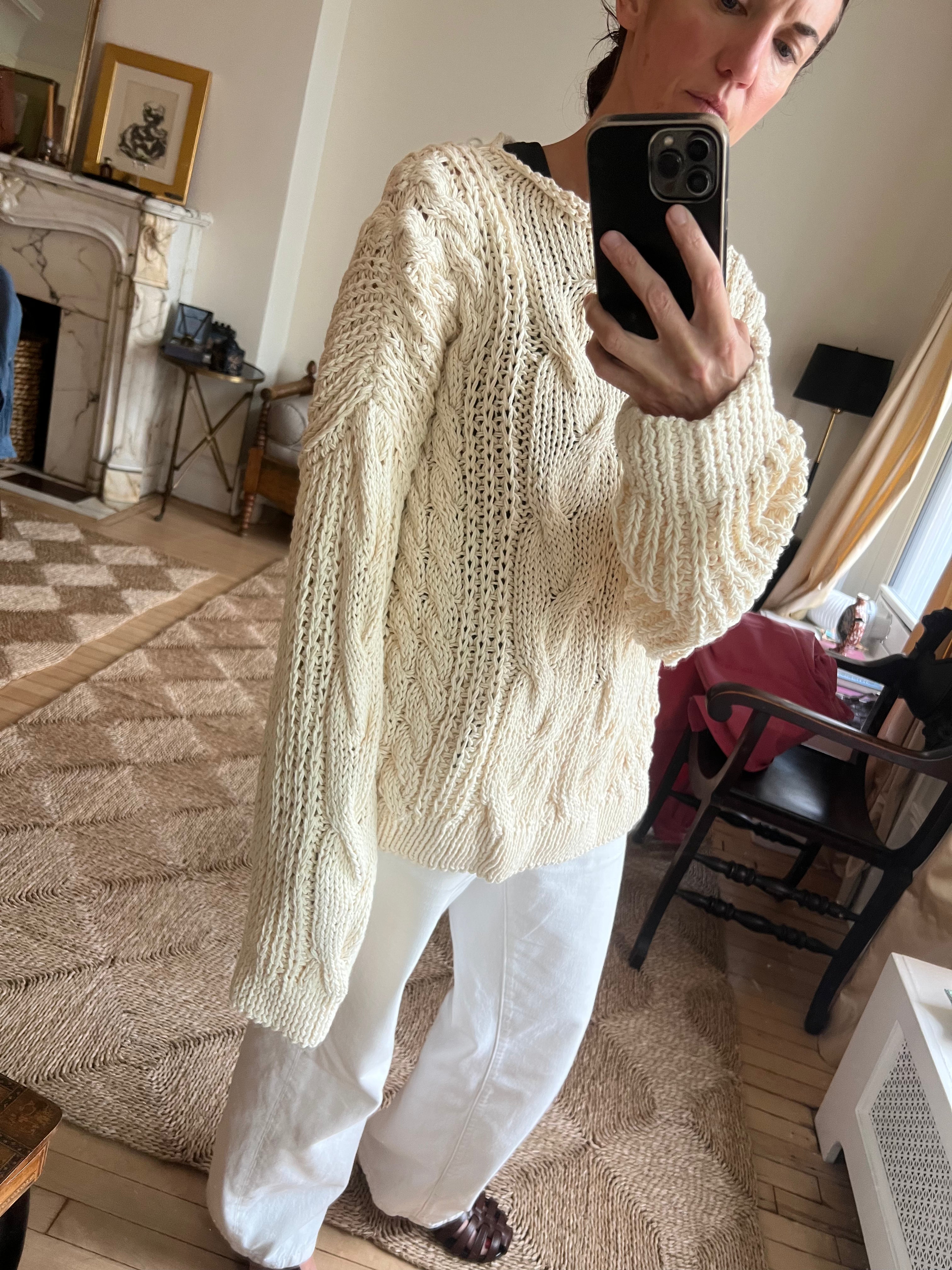 The Cable Knit Sweater - Studio Sample