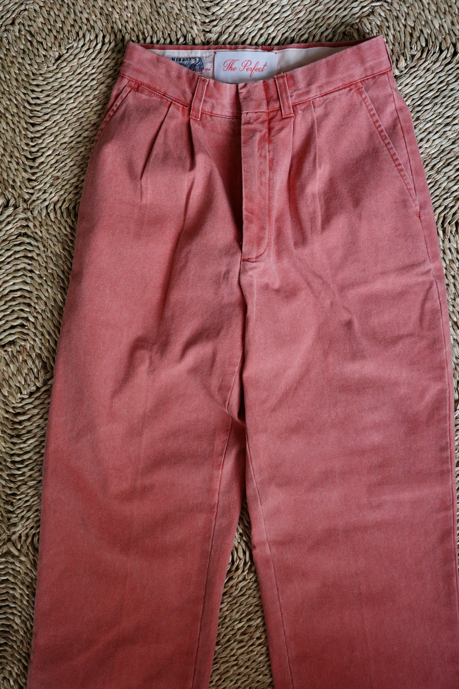 Vintage Nantucket Red Pleated Trouser