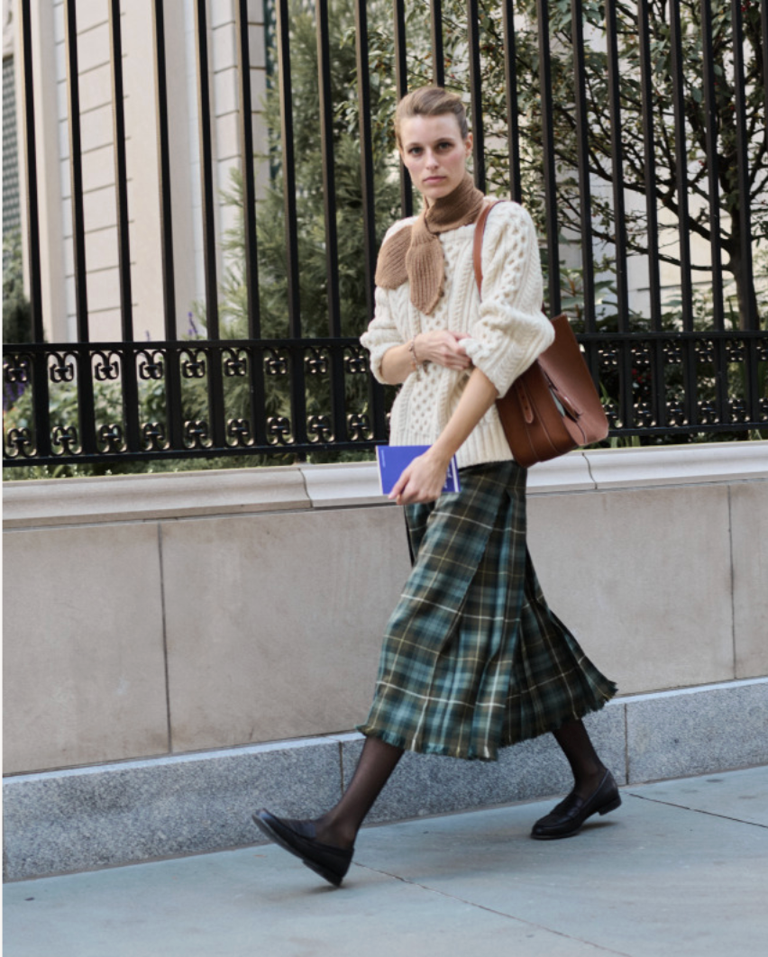 The Aran Crewneck in Cream