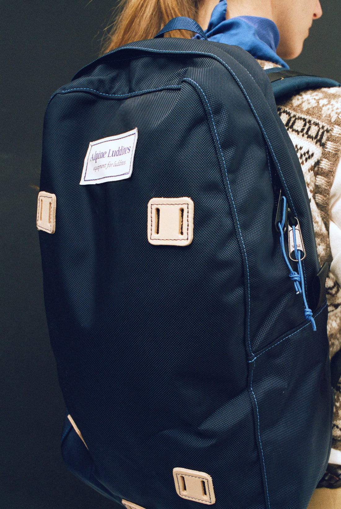 The Black Crag Backpack in Blue