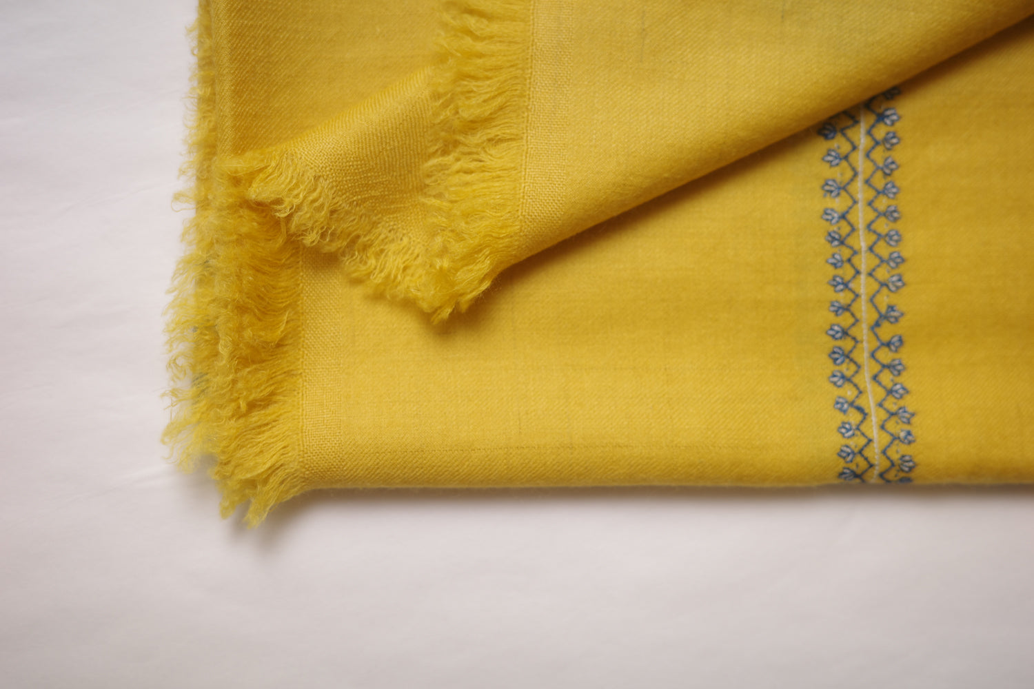 The Flower Buti Shawl in Yellow