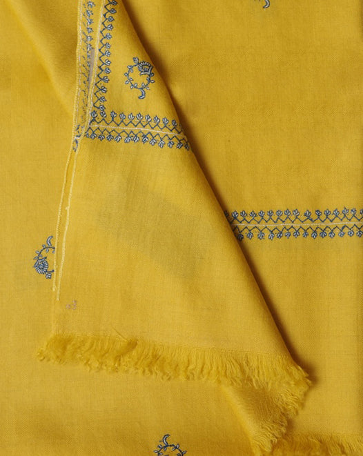 The Flower Buti Shawl in Yellow