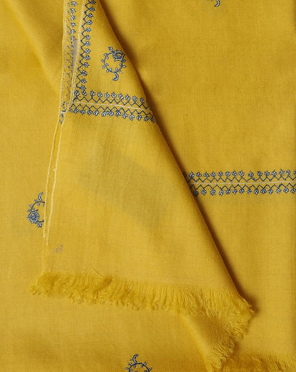 The Flower Buti Shawl in Yellow