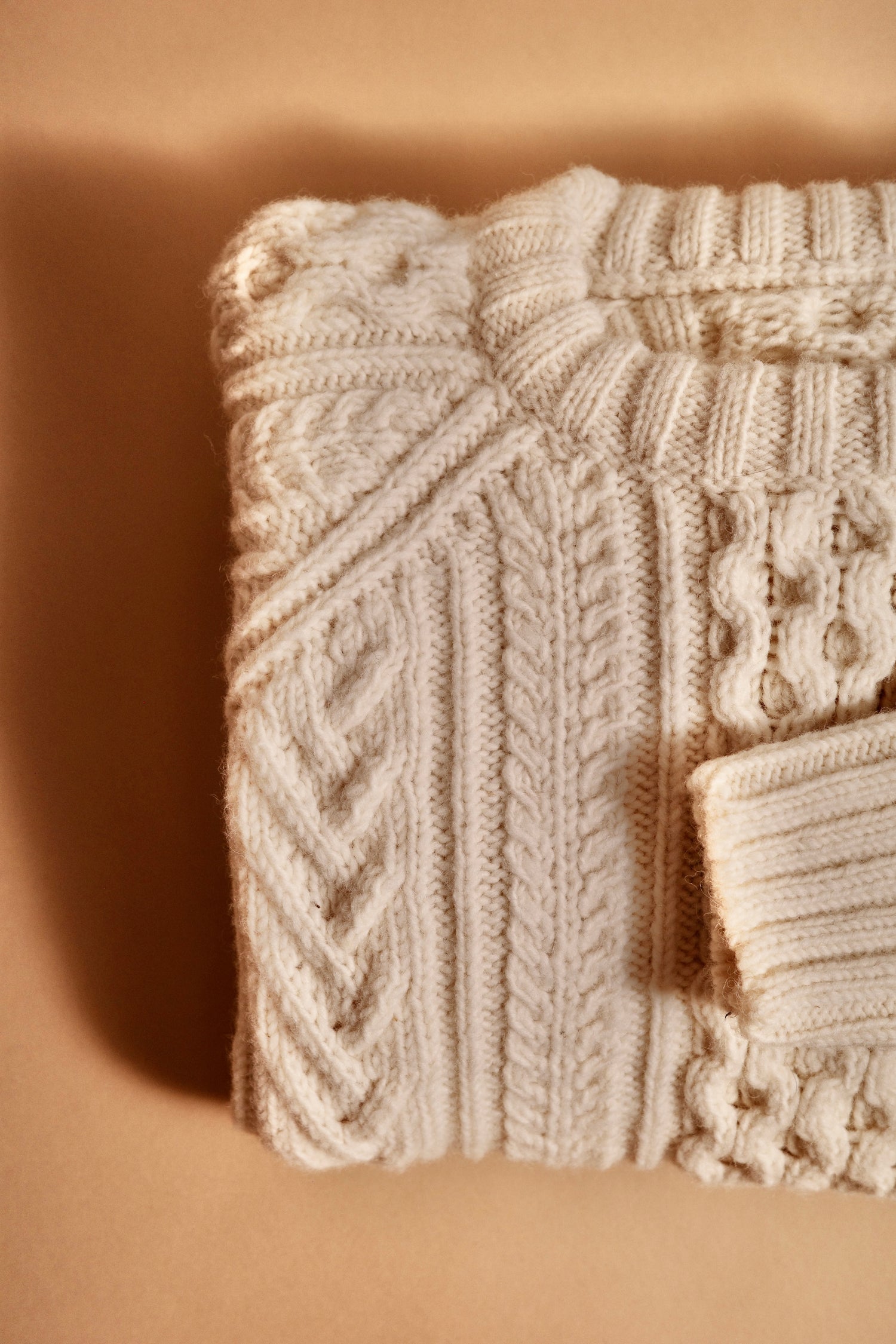 The Aran Crewneck in Cream