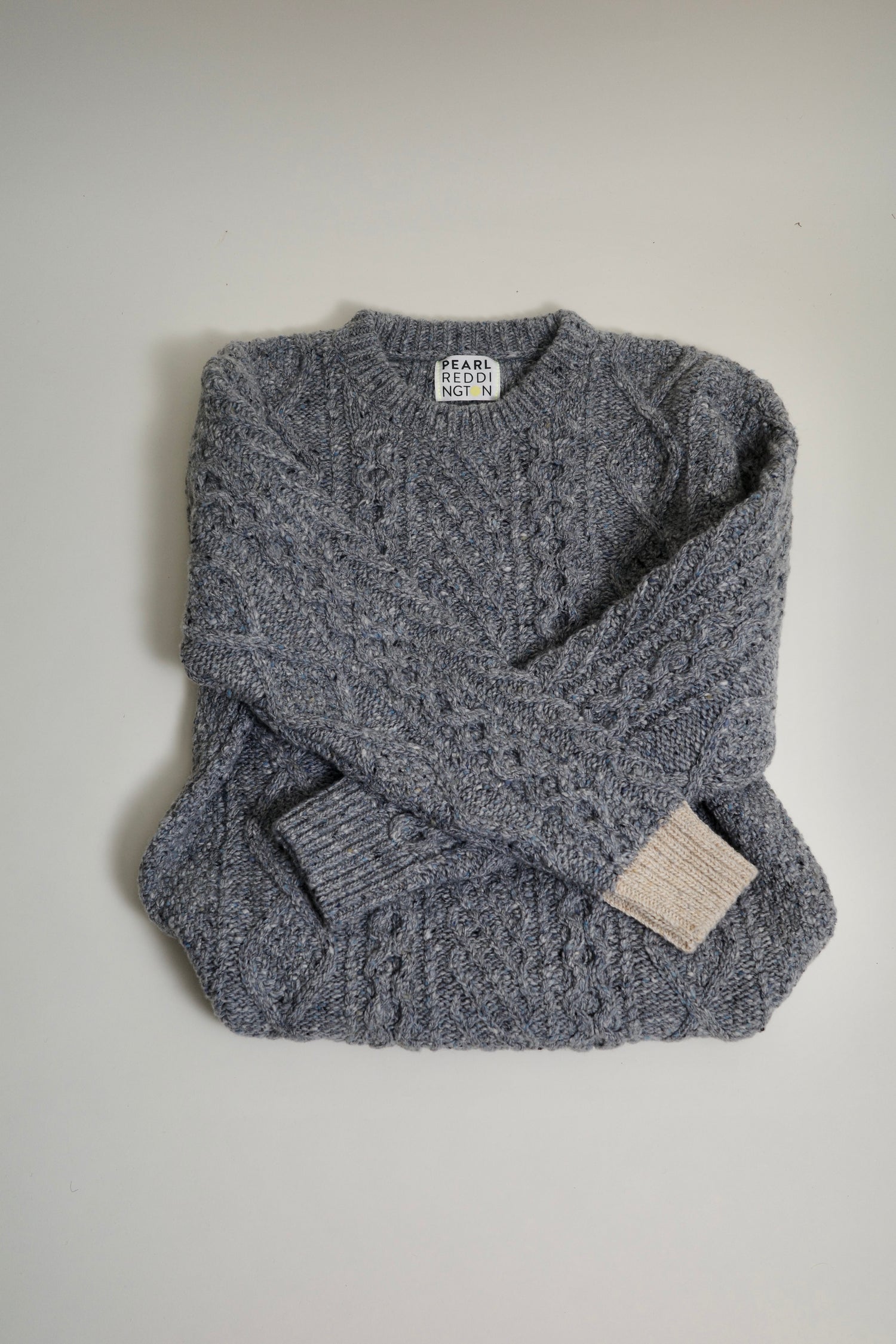 The Aran Crewneck in Grey