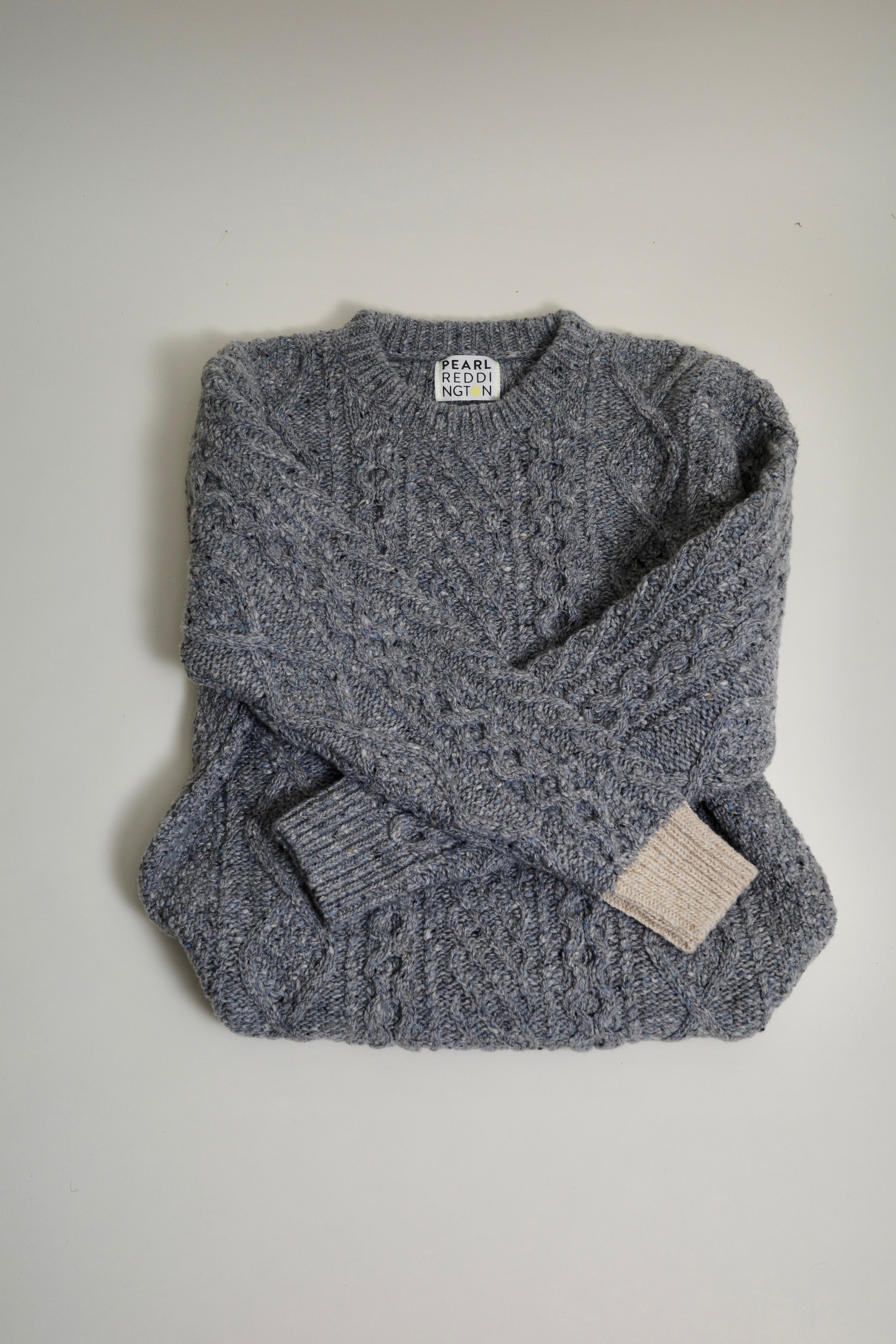 The Aran Crewneck in Grey