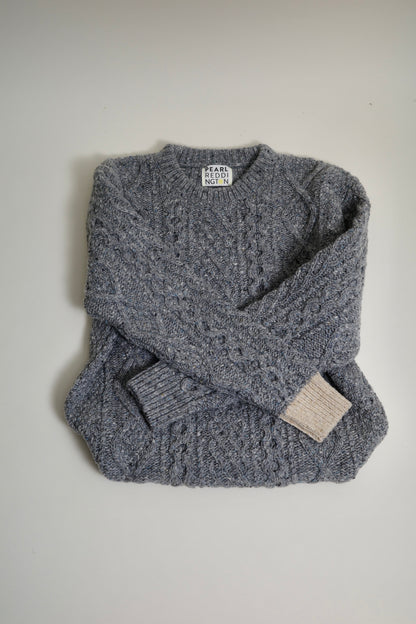 The Aran Crewneck in Grey