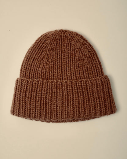 The Camel Ribbed Beanie