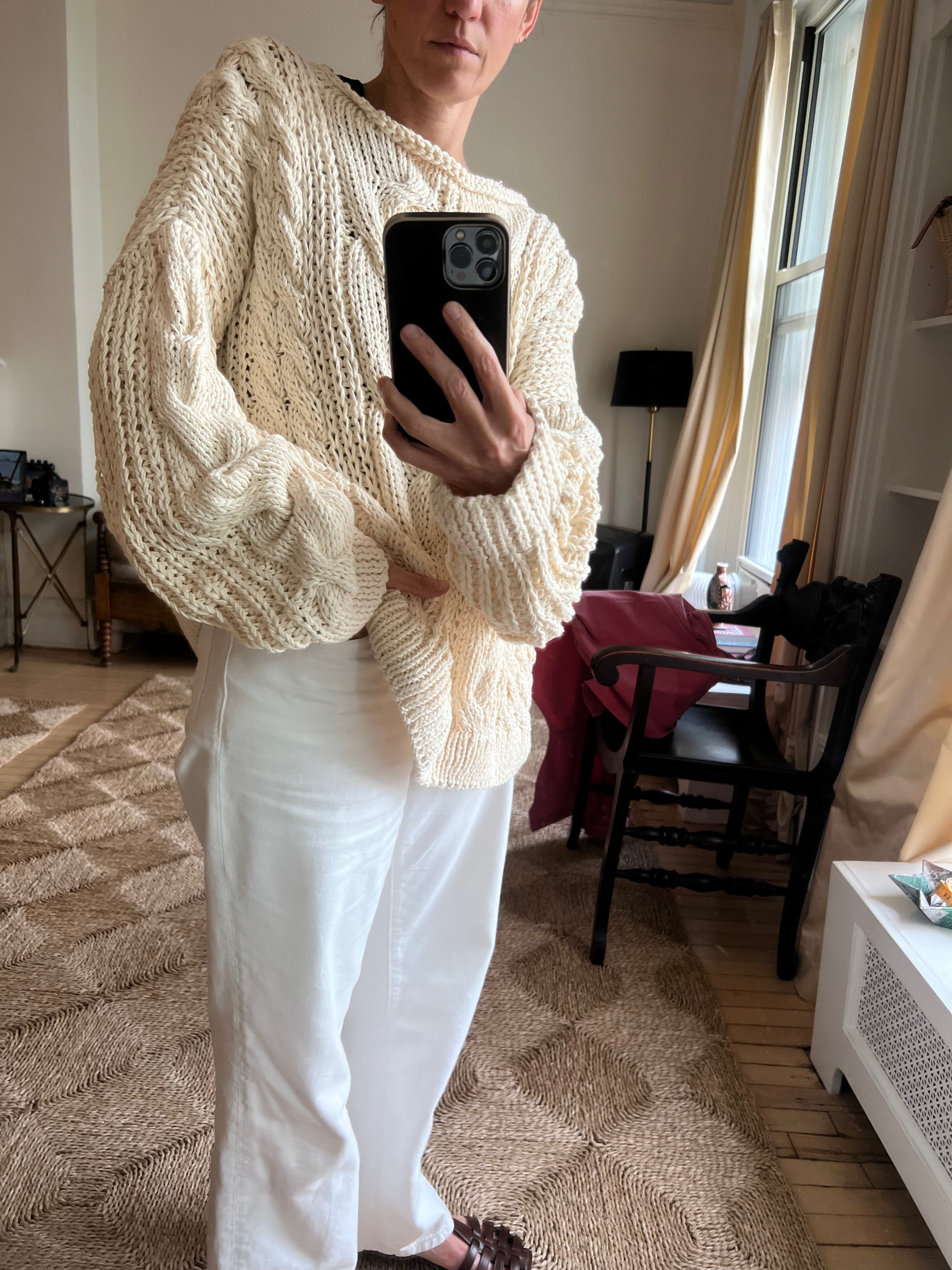 The Cable Knit Sweater - Studio Sample
