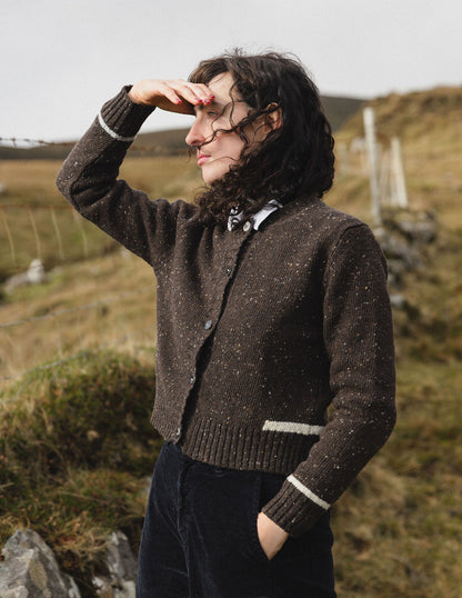 The Donegal Tweed Cropped Cardigan