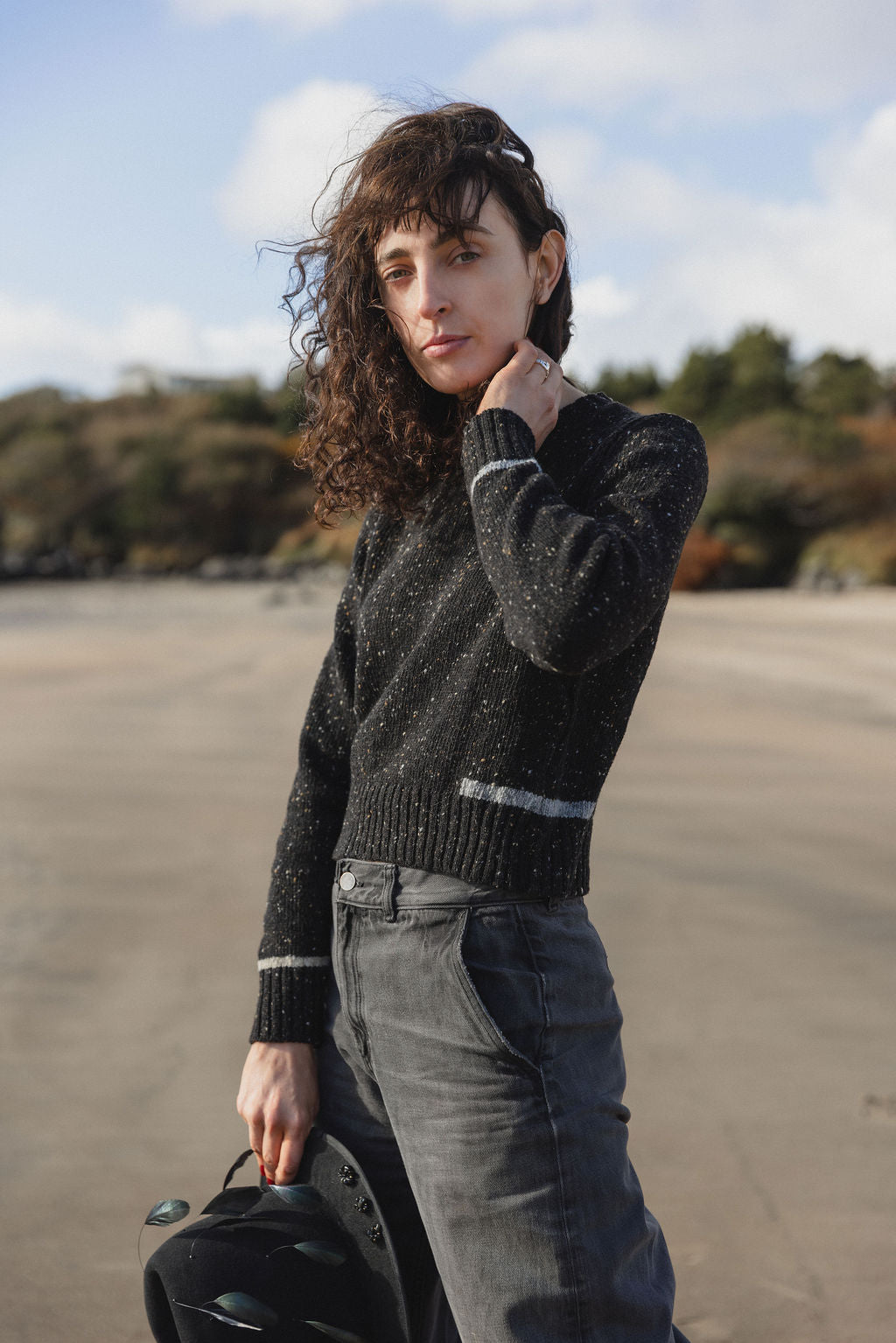The Donegal Tweed Cropped Crewneck