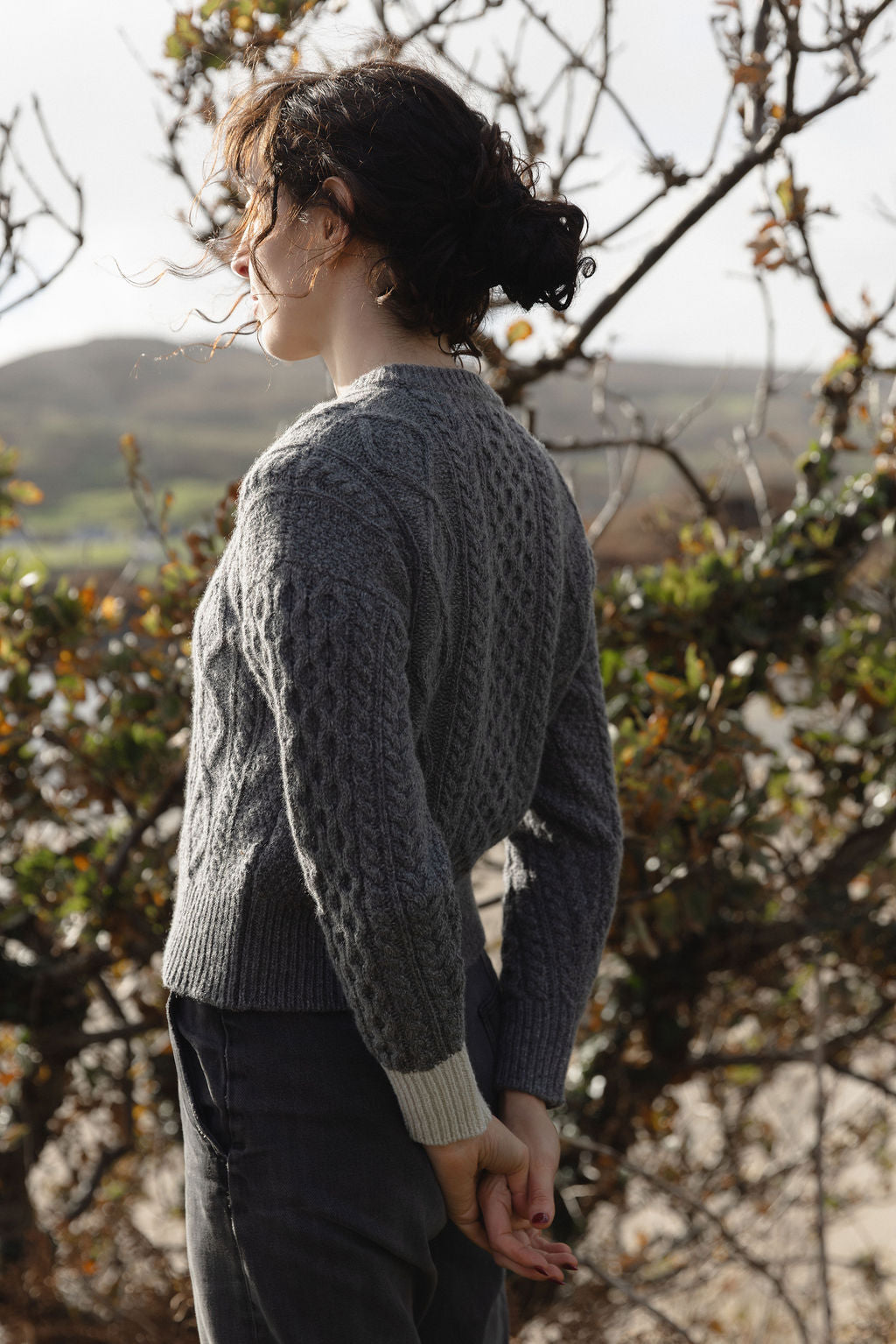 The Aran Cropped Cardigan