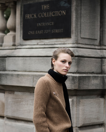 The Fran Crewneck in Camel