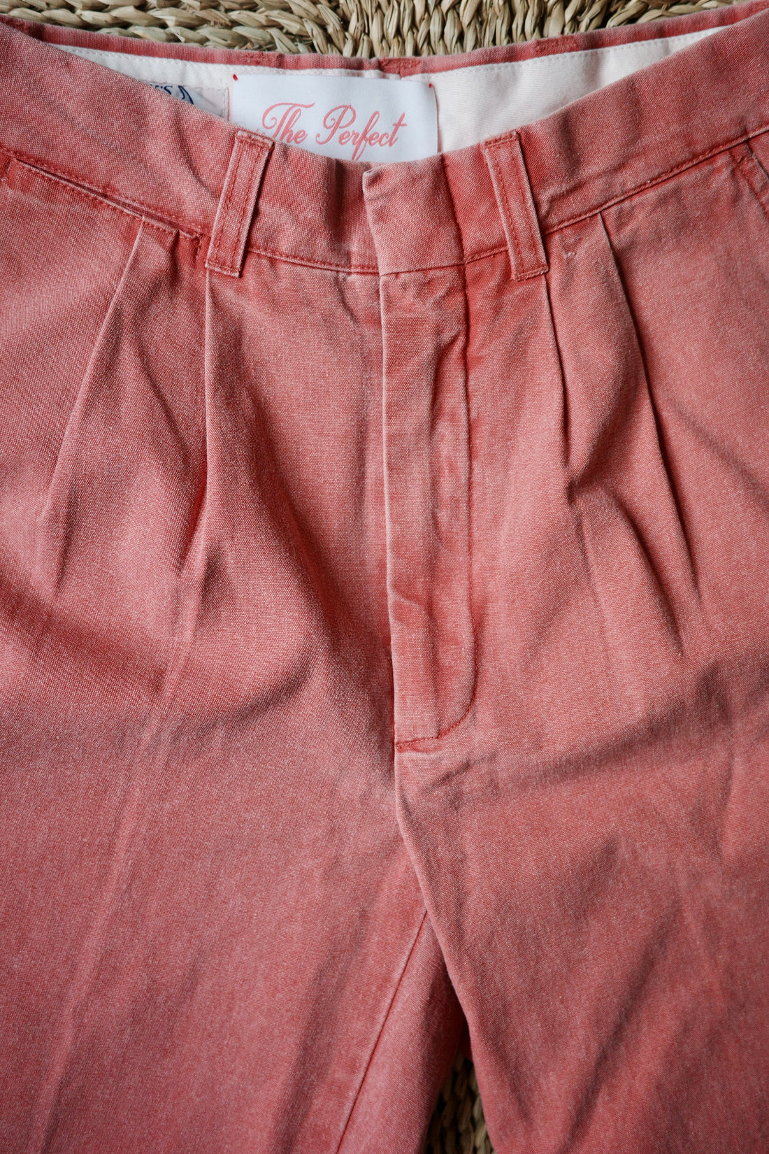 Vintage Nantuket Red Pleated Trouser