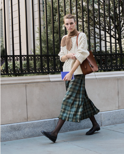 The Aran Crewneck in Cream